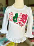 Candy Cane Cutie shirt - Darling Little Bow Shop