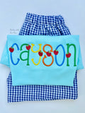 Bright Beginnings Apple Name Shirt for boys