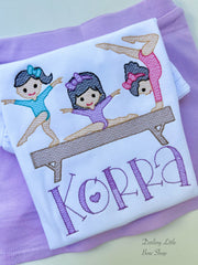 Gymnastics bodysuit or shirt for girls