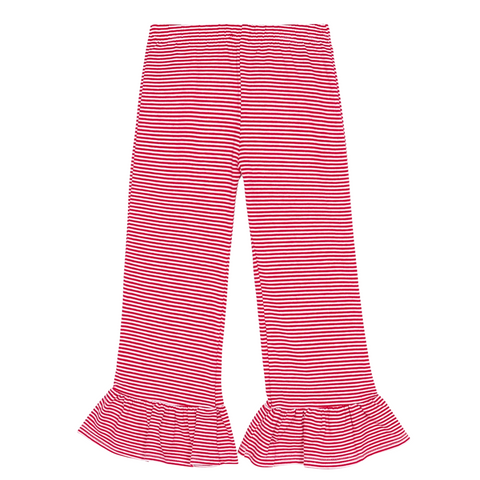 Candy Cane Stripe Ruffle Pants