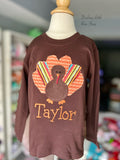 Thanksgiving Shirt for Toddler Boys, Boy Turkey Shirt or Bodysuit