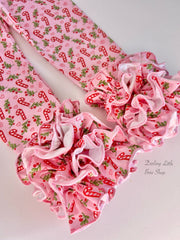 Candy Cane Cutie Ruffle Leggings