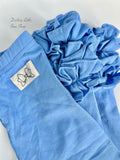 Cornflower Blue Ruffle Leggings