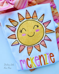 Sunset Smiles shirt for girls