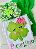St. Patrick’s Day top for girls | Clover Cutie