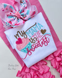 Pink Lollypop Ruffle Leggings - Pink Icings Ruffle Leggings