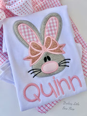 Easter Shirt or Bodysuit for girls -- Sister Rabbit