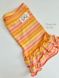 Sunset Stripe Ruffle Shorties