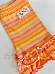 Sunset Stripe Ruffle Shorties