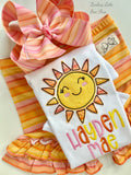Sunset Smiles shirt for girls