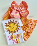 Sunset Smiles shirt for girls