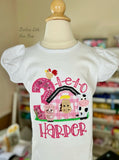 3IEIO Farm Birthday shirt for girls