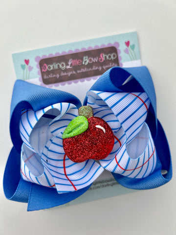 Write my Name Apple bow - Darling Little Bow Shop