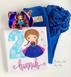 Anna Birthday bodysuit or shirt for girls - ANY AGE - Darling Little Bow Shop