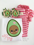 Avocado bodysuit or shirt for girls - Darling Little Bow Shop