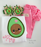 Avocado bodysuit or shirt for girls - Darling Little Bow Shop