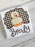 Thanksgiving Bodysuit or Shirt for Baby Boys, Turkey Shirt or Bodysuit - A Farmhouse Thanksgiving - Darling Little Bow Shop