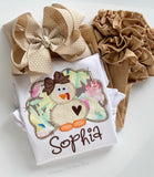 Thanksgiving bodysuit or shirt for girls -- A Floral Farmhouse Thanksgiving - Darling Little Bow Shop