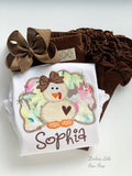 Thanksgiving bodysuit or shirt for girls -- A Floral Farmhouse Thanksgiving - Darling Little Bow Shop