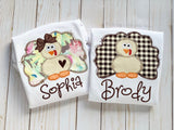 Thanksgiving bodysuit or shirt for girls -- A Floral Farmhouse Thanksgiving - Darling Little Bow Shop