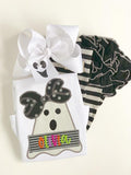 Ghost Face HairBow - Darling Little Bow Shop