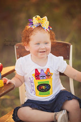 Girls School Shirt - Crayon Shirt - The Future is Bright