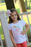 Floral Coral, Mint, Gold Pumpkin shirt or bodysuit for girls - Darling Little Bow Shop