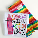 Girls School Shirt - Cutest Crayon in the Box - Darling Little Bow Shop