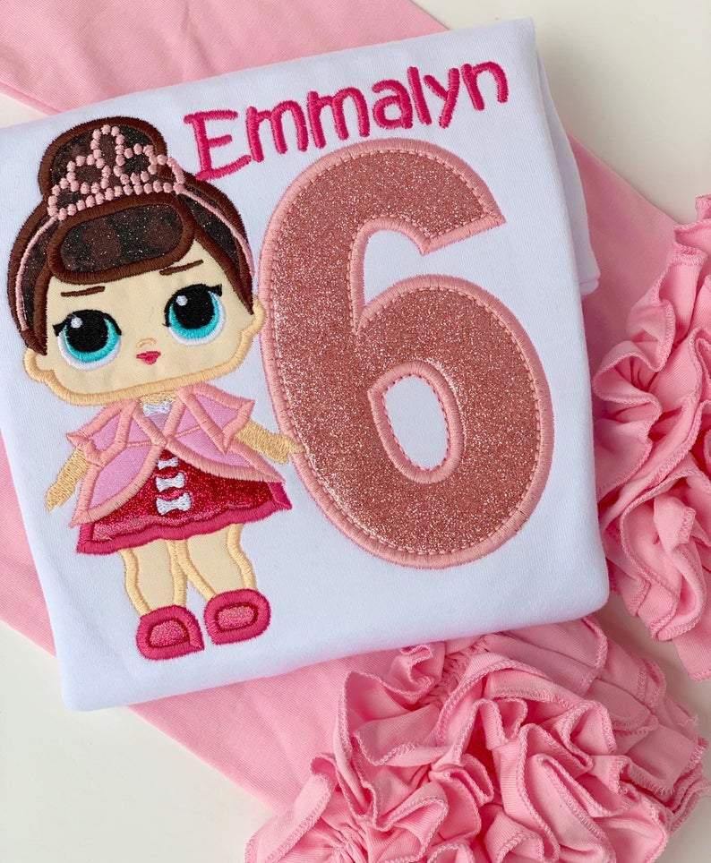 Fancy Doll Birthday Shirt or bodysuit for girls