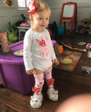 Hogs and Kisses shirt or bodysuit for girls - red and pink pig valentine top - Darling Little Bow Shop