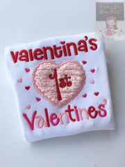My 1st Valentine's Day bodysuit for baby girls