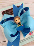 Elsa or Anna hairbow - Darling Little Bow Shop