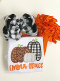 Farmhouse Pumpkin Patch shirt or bodysuit for girls - Darling Little Bow Shop