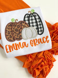 Farmhouse Pumpkin Patch shirt or bodysuit for girls - Darling Little Bow Shop