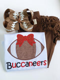Football shirt or bodysuit for girls - customize with team name and colors - Darling Little Bow Shop