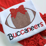 Football shirt or bodysuit for girls - customize with team name and colors - Darling Little Bow Shop