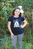 Girly Ghost Halloween bodysuit or shirt - Darling Little Bow Shop