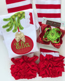 Grinch Hairbow - Darling Little Bow Shop