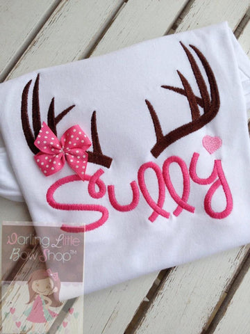 Girls Deer shirt or bodysuit for girls - My Little Deer - Darling Little Bow Shop