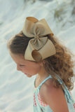 Basic Bow, 8" hair bow, extra large bow -- CHOOSE your color -- basic 8" hairbow with many color choices - Darling Little Bow Shop