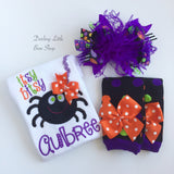 Baby Girl Spider Halloween Shirt -- Itsy Bitsy Spider - Darling Little Bow Shop