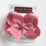 Mauve Bow, Mauve Hairbow -- choose 3" 4" 5" or 6" bow -- AMAZING quality handmade in Tennessee -- perfect match for Matilda Jane - Darling Little Bow Shop