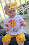 Sunshine Bow, Sun Bow, Sunshine Hairbow - Darling Little Bow Shop