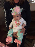 Baby Girl Easter bodysuit or infant gown -- My 1st Easter - Darling Little Bow Shop