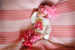Newborn Take Home Outfit in hot pink and gold