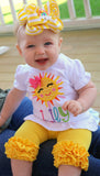 Sunshine Bow, Sun Bow, Sunshine Hairbow - Darling Little Bow Shop