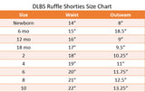 Red Ruffle Shorties, Girls Ruffle Shorts - Darling Little Bow Shop