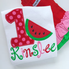 Watermelon birthday shirt, tank top or bodysuit