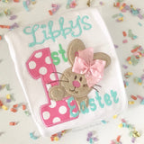 Baby Girl Easter bodysuit or infant gown -- My 1st Easter - Darling Little Bow Shop