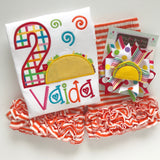 Taco bow, Taco Tuesday Hairbow -- Fiesta hairbow in bright, rainbow colors - Darling Little Bow Shop